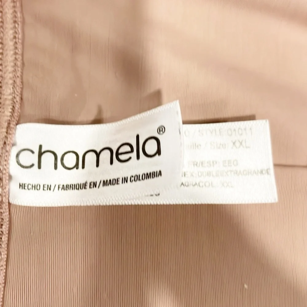 CHAMELA Shapewear Girdle Short Pants XXL Open Crotch Style 01011 Tan Women - Picture 5 of 7